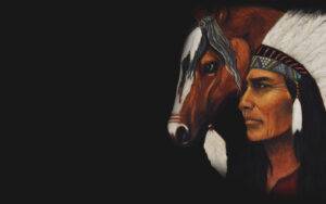 Ritratto su commissione: Apache. Paola Rava, autrice del libro il potere segreto degli animali, dipinge tele come un omaggio a questi antichi popoli per onorare la loro storia e la loro cultura